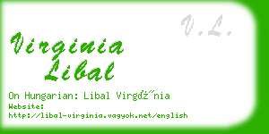 virginia libal business card